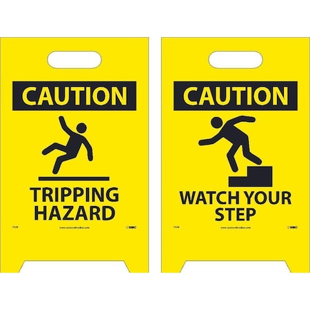 Nmc FLOOR SIGN, DBL SIDE, CAUTION, FS36 FS36